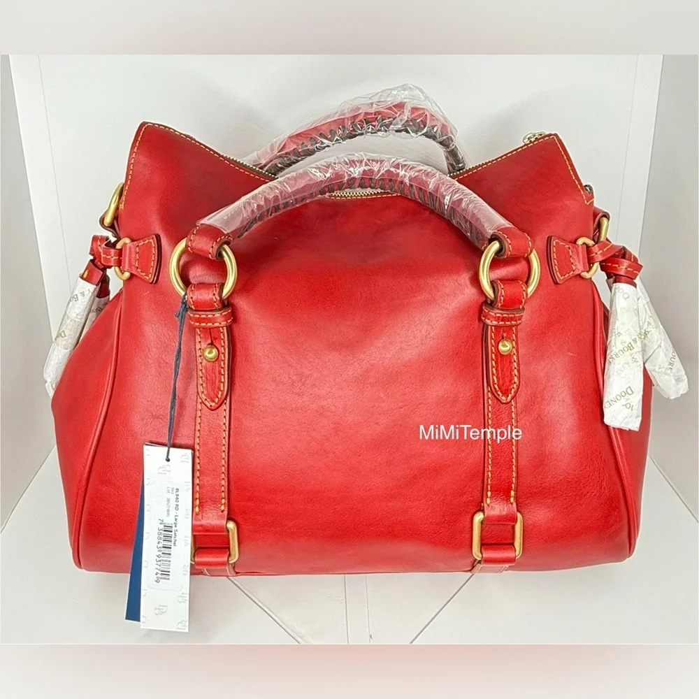 Dooney & Bourke Large Red Florentine Satchel